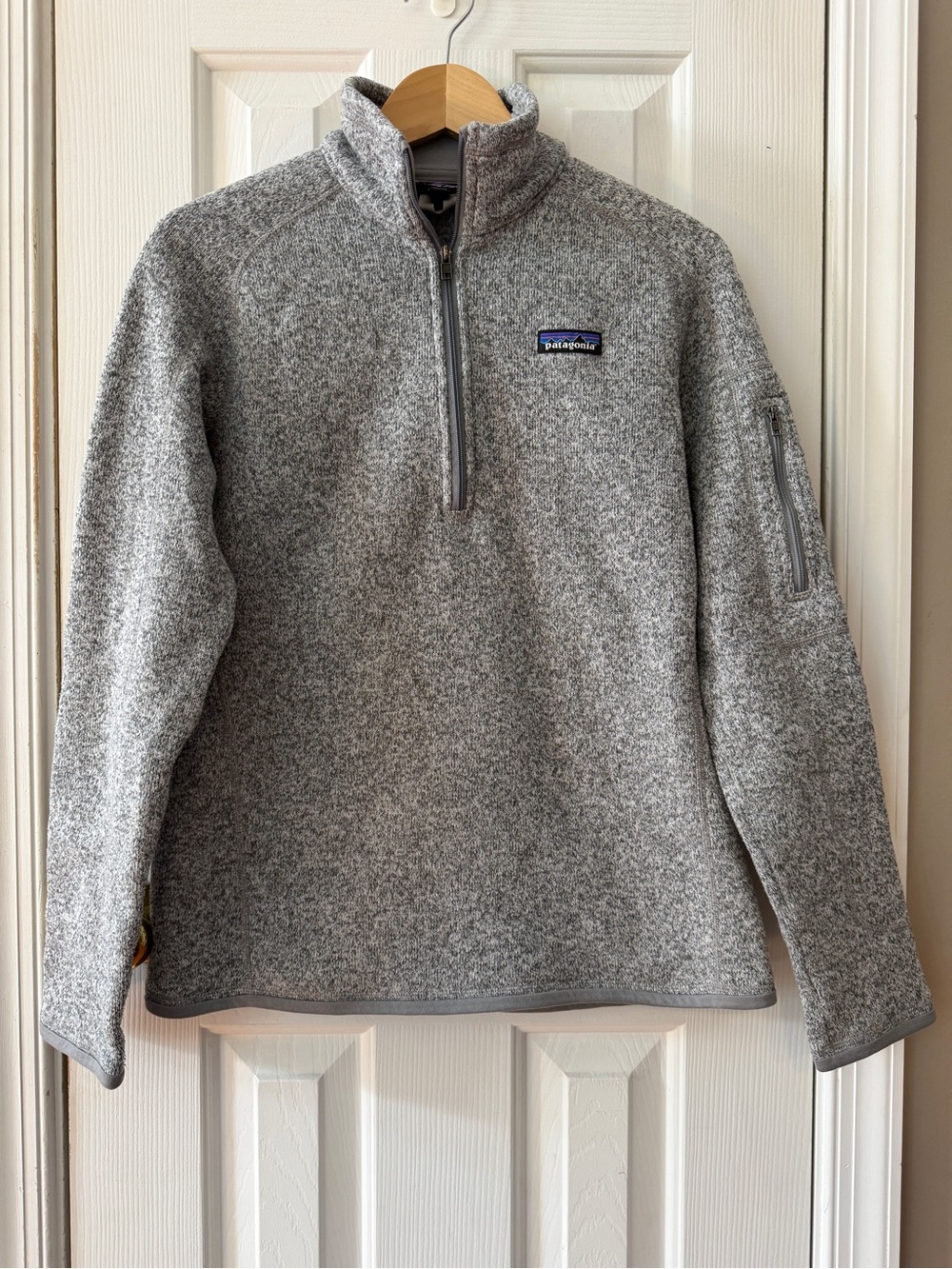 Patagonia Lightweight Better Sweater Gray 1/4 Zip Pullover Size M Women’s